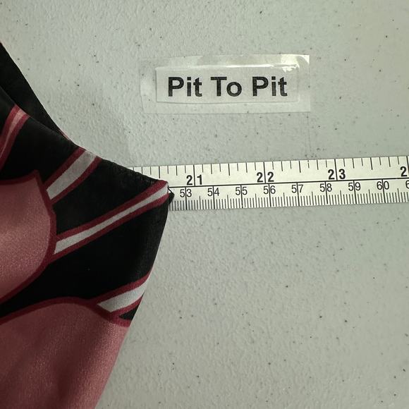 Bisou Bisou Womens Y2K Baby Doll Top Size 16 Floral Bold V Neck Bloomcore - Picture 5 of 7